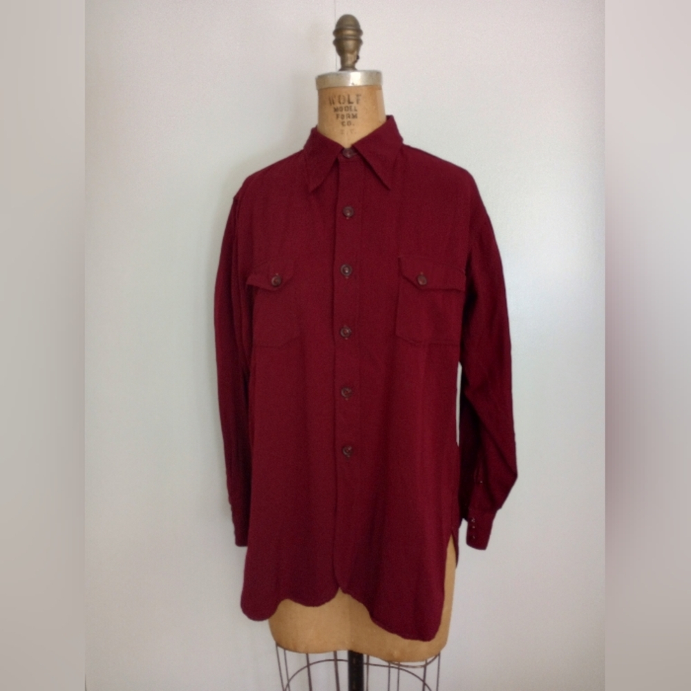 RARE PENDLETON SHIRT BURGUNDY